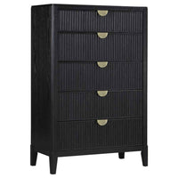 Brookmead 5-drawer Bedroom Chest Black - Home & Sleep Outlet