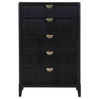 Brookmead 5-drawer Bedroom Chest Black - Home & Sleep Outlet
