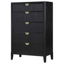 Brookmead 5-drawer Bedroom Chest Black - Home & Sleep Outlet