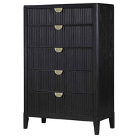 Brookmead 5-drawer Bedroom Chest Black - Home & Sleep Outlet