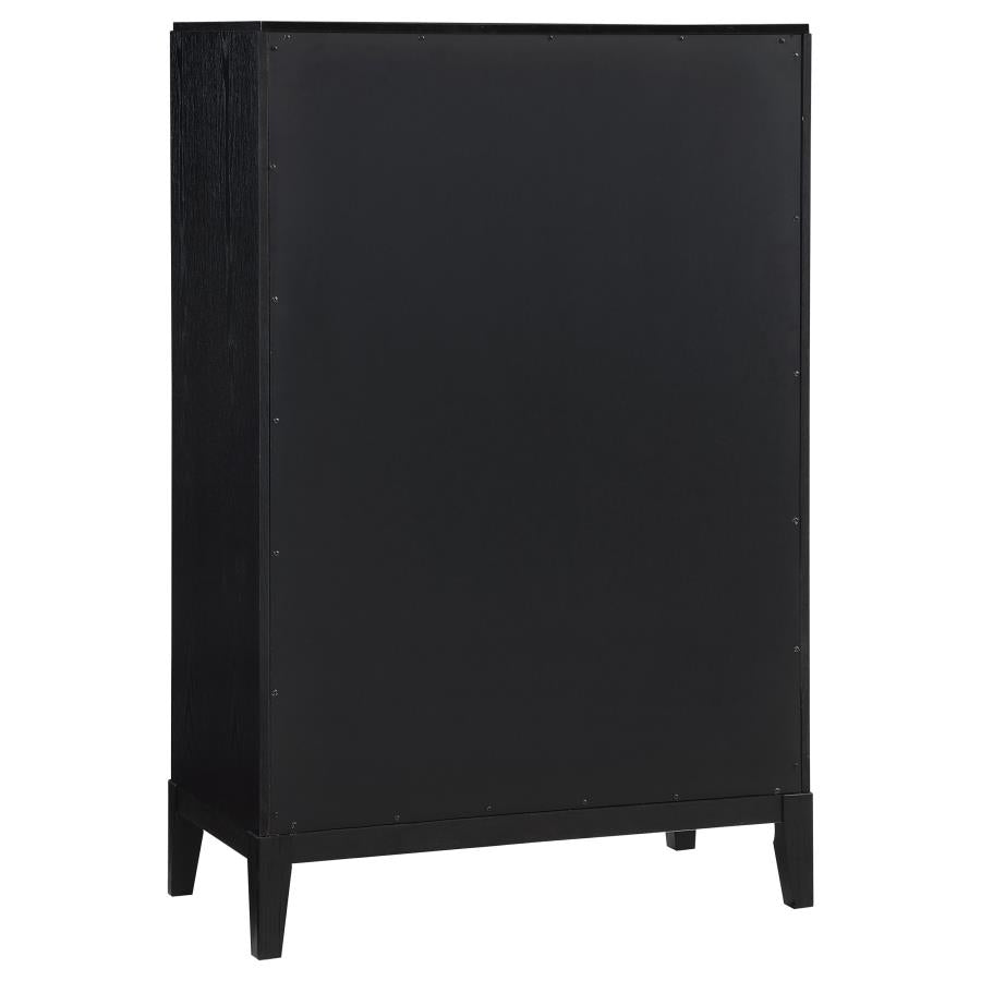 Brookmead 5-drawer Bedroom Chest Black - Home & Sleep Outlet