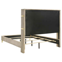 Lucia 5-piece Eastern King Bedroom Set Beige and White - Home & Sleep Outlet