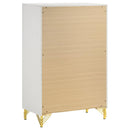 Lucia 5-piece Eastern King Bedroom Set Beige and White - Home & Sleep Outlet