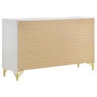 Lucia 4-piece Queen Bedroom Set Beige and White - Home & Sleep Outlet