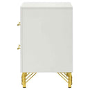 Lucia 2-drawer Nightstand Bedside Table White - Home & Sleep Outlet