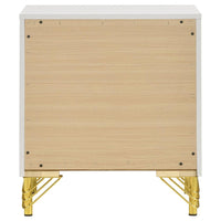 Lucia 2-drawer Nightstand Bedside Table White - Home & Sleep Outlet