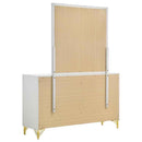 Lucia 6-drawer Dresser with Mirror White - Home & Sleep Outlet