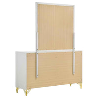 Lucia 6-drawer Dresser with Mirror White - Home & Sleep Outlet