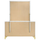 Lucia 6-drawer Dresser with Mirror White - Home & Sleep Outlet