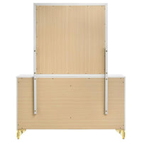 Lucia 6-drawer Dresser with Mirror White - Home & Sleep Outlet