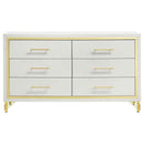 Lucia 6-drawer Dresser Cabinet White - Home & Sleep Outlet