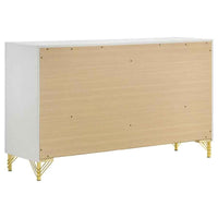 Lucia 6-drawer Dresser Cabinet White - Home & Sleep Outlet
