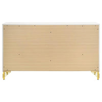Lucia 6-drawer Dresser Cabinet White - Home & Sleep Outlet