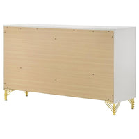Lucia 6-drawer Dresser Cabinet White - Home & Sleep Outlet
