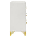 Lucia 6-drawer Dresser Cabinet White - Home & Sleep Outlet