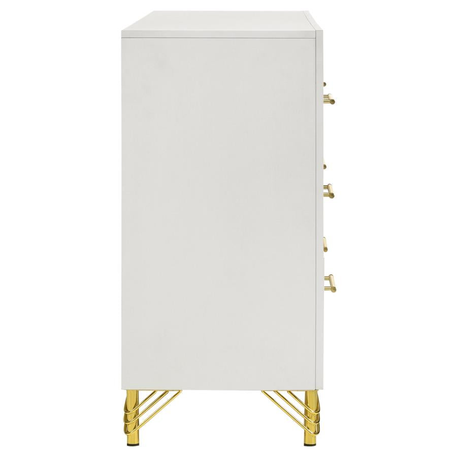 Lucia 6-drawer Dresser Cabinet White - Home & Sleep Outlet