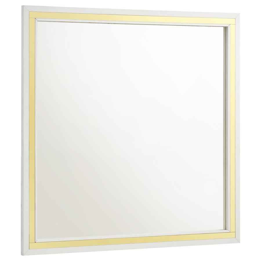 Lucia Dresser Mirror White - Home & Sleep Outlet