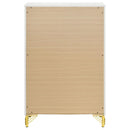 Lucia 5-drawer Bedroom Chest of Drawers White - Home & Sleep Outlet
