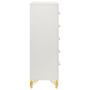 Lucia 5-drawer Bedroom Chest of Drawers White - Home & Sleep Outlet