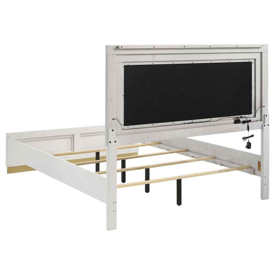 Caraway 4-piece Eastern King Bedroom Set White - Home & Sleep Outlet