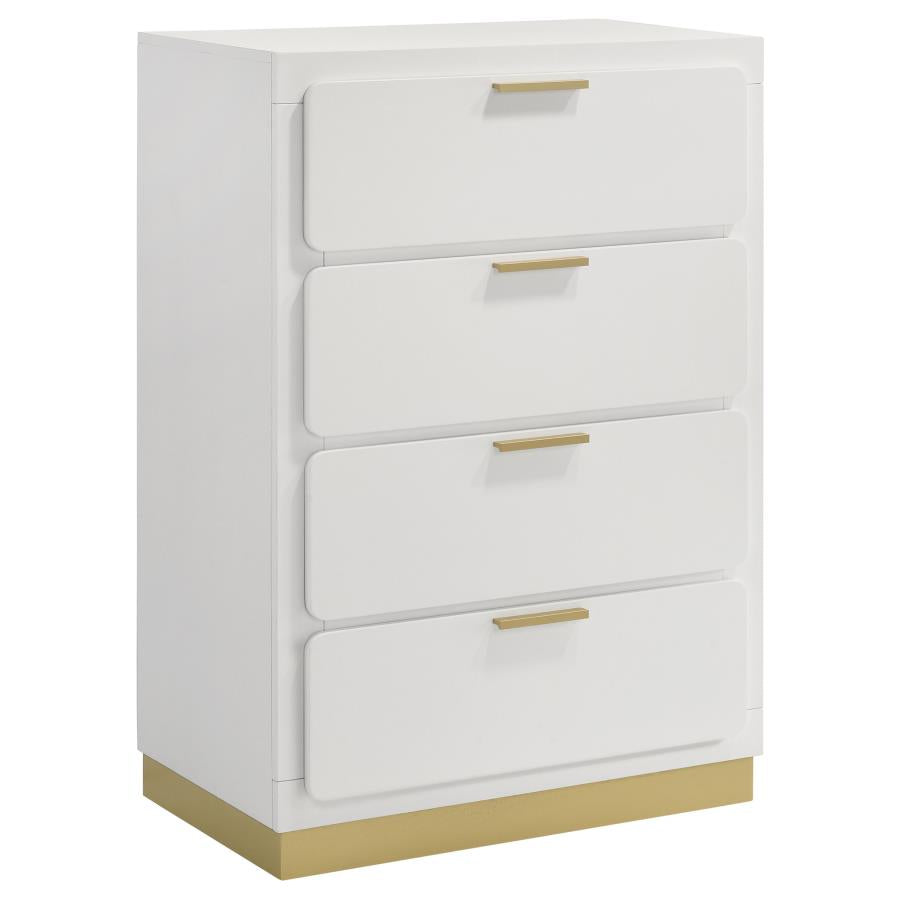 Caraway 5-piece Eastern King Bedroom Set White - Home & Sleep Outlet