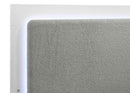 Caraway Wood Eastern King LED Panel Bed White - Home & Sleep Outlet