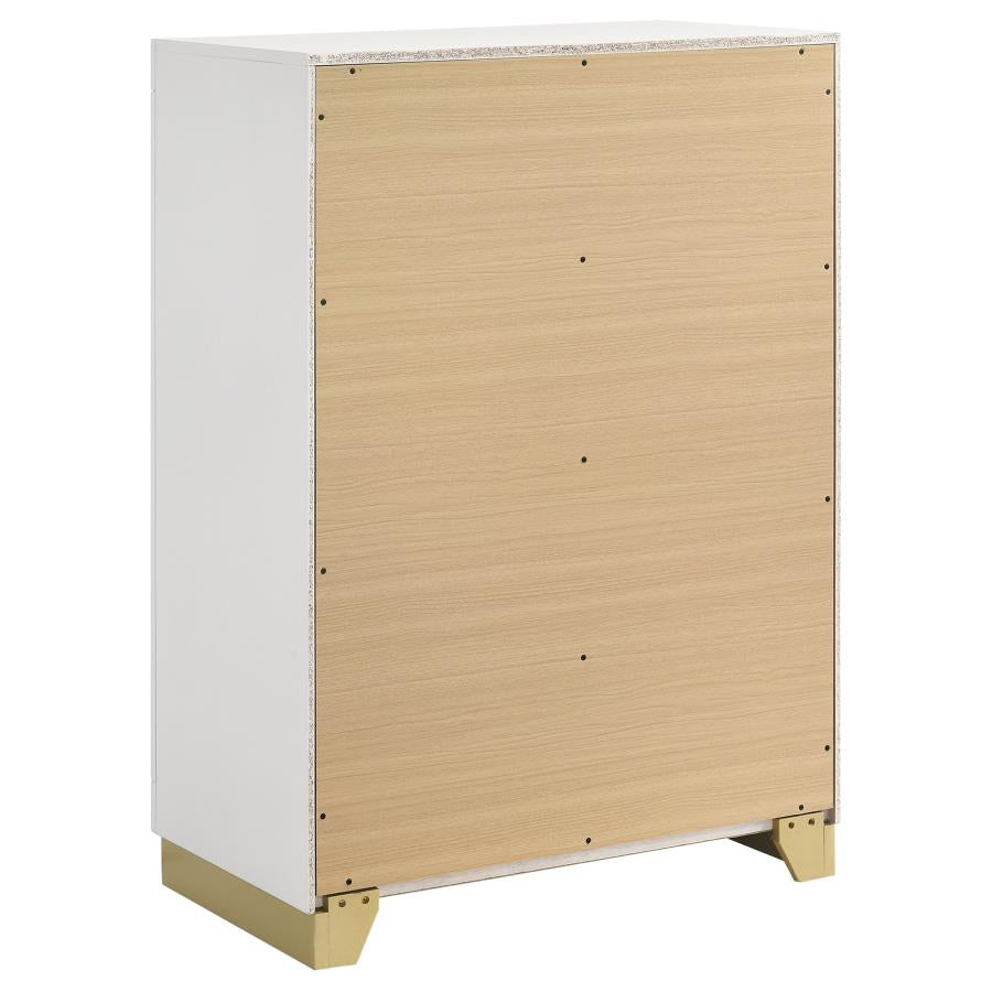 Caraway 5-piece California King Bedroom Set White - Home & Sleep Outlet