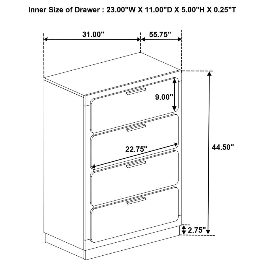 Caraway 5-piece Queen Bedroom Set White - Home & Sleep Outlet