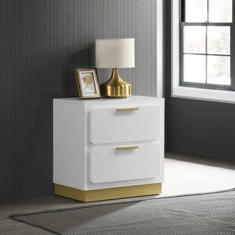 Caraway 2-drawer Nightstand White - Home & Sleep Outlet