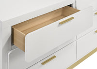 Caraway 6-drawer Dresser with Mirror White - Home & Sleep Outlet