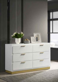 Caraway 6-drawer Dresser White - Home & Sleep Outlet
