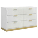 Caraway 6-drawer Dresser White - Home & Sleep Outlet