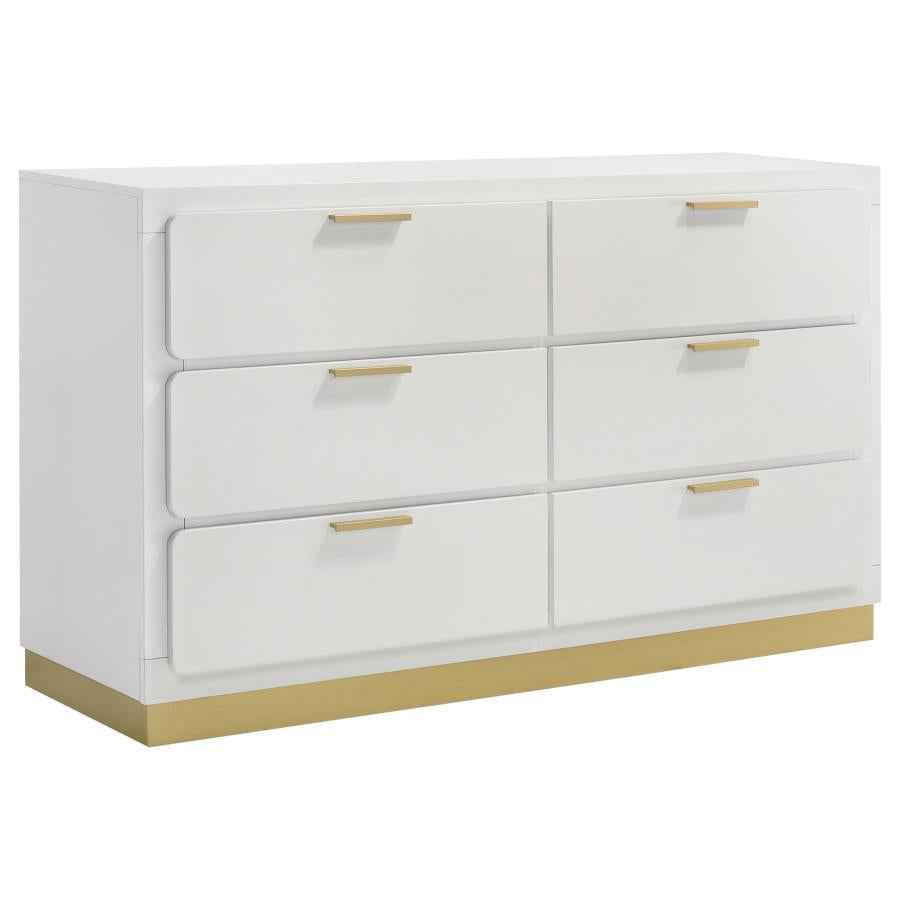 Caraway 6-drawer Dresser White - Home & Sleep Outlet