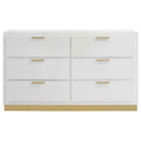 Caraway 6-drawer Dresser White - Home & Sleep Outlet