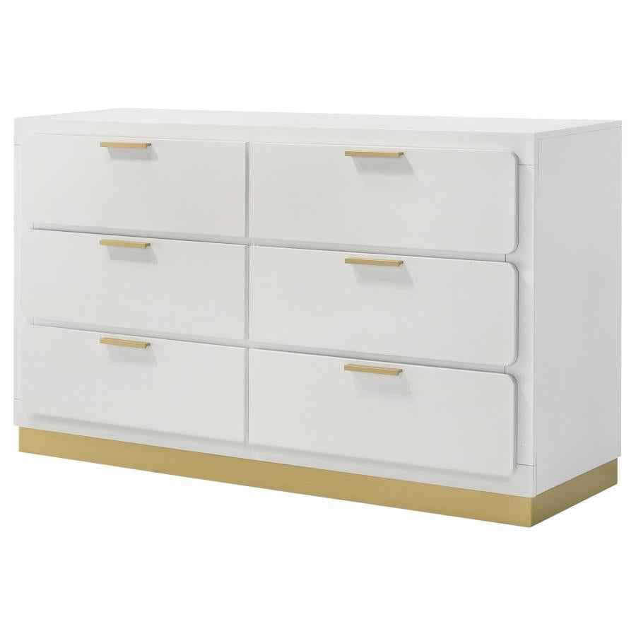 Caraway 6-drawer Dresser White - Home & Sleep Outlet