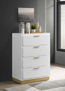 Caraway 4-drawer Bedroom Chest White - Home & Sleep Outlet