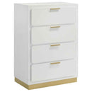 Caraway 4-drawer Bedroom Chest White - Home & Sleep Outlet
