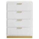 Caraway 4-drawer Bedroom Chest White - Home & Sleep Outlet