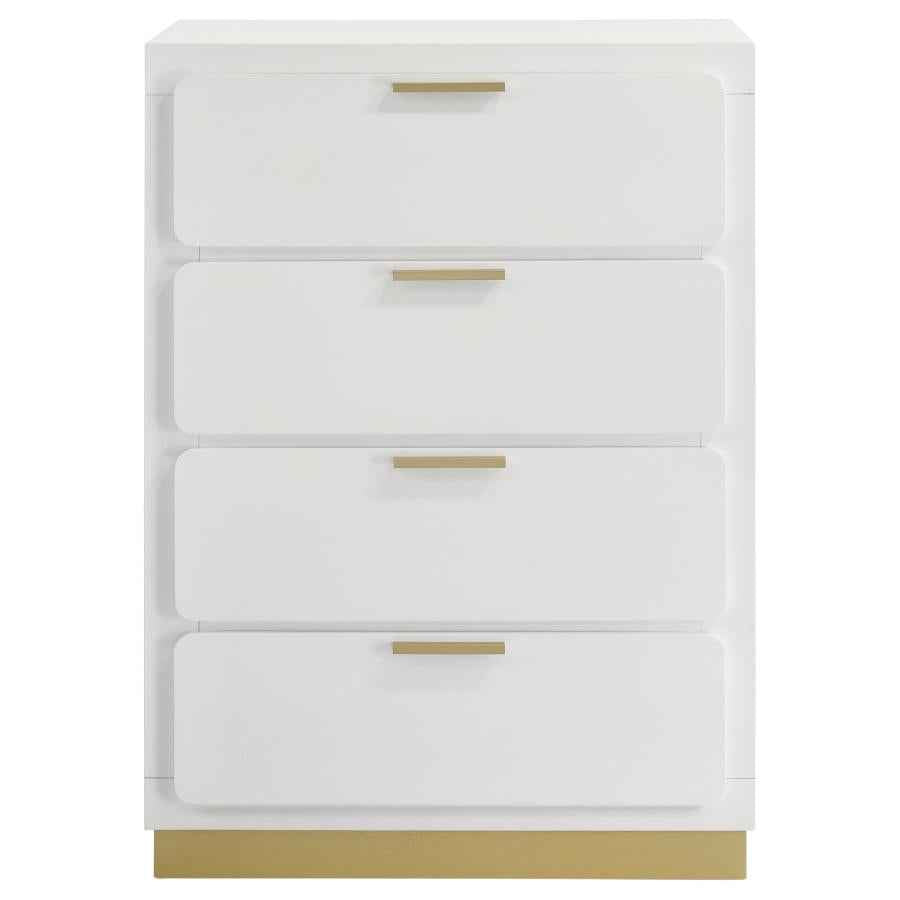 Caraway 4-drawer Bedroom Chest White - Home & Sleep Outlet