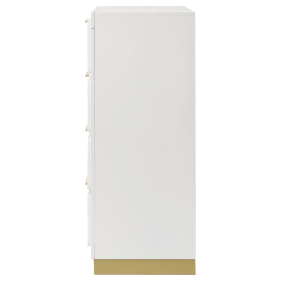 Caraway 4-drawer Bedroom Chest White - Home & Sleep Outlet