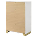 Caraway 4-drawer Bedroom Chest White - Home & Sleep Outlet