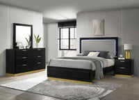 Caraway 4-piece Eastern King Bedroom Set Black - Home & Sleep Outlet