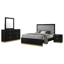 Caraway 4-piece California King Bedroom Set Black - Home & Sleep Outlet