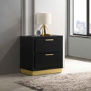 Caraway 2-drawer Nightstand Black - Home & Sleep Outlet