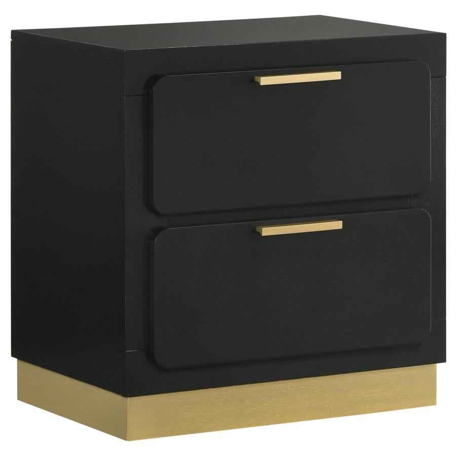 Caraway 2-drawer Nightstand Black - Home & Sleep Outlet