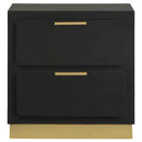 Caraway 2-drawer Nightstand Black - Home & Sleep Outlet