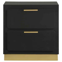 Caraway 2-drawer Nightstand Black - Home & Sleep Outlet