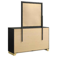 Caraway 6-drawer Dresser with Mirror Black - Home & Sleep Outlet