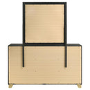 Caraway 6-drawer Dresser with Mirror Black - Home & Sleep Outlet