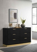 Caraway 6-drawer Dresser Black - Home & Sleep Outlet